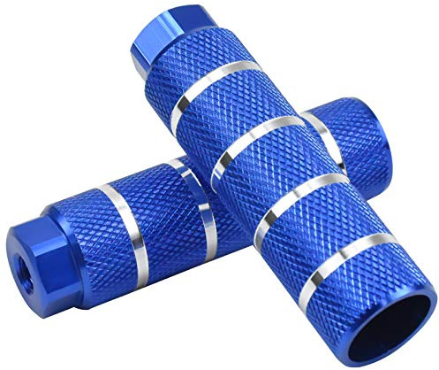 YMWALK Chevilles de vélo en aluminium - 2 pièces antidérapantes pour BMX et montagne - Accessoires de cyclisme (bleu)