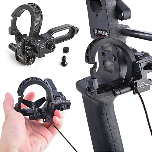 AMEYXGS Tiro con Arco Reposaflechas Drop Away Resto de Flecha Micro Tune Soporte de Flecha para Arcos Compuestos Caza Mano Derecha (Negro)