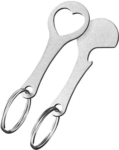 Tbkoeudhg 2 Pezzi di Carrello della Spesa nel Acciaio Inossidabile Dispositivo di Rimozione - Gettone per Carrello della Spesa Come - può Essere Direttamente