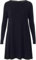 Prime fashions Women's Ladies Long Sleeve Skater Swing Flared Dress - Elegant and Comfortable Casual & Party Wear for Any Occasion Black XXL