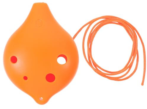 CORHAD 6-loch-okarina Für Musikinstrumente Harzmaterial Jungen Und Mädchen Kinder Erwachsene Anfänger Tragbar Leuchtend Orange