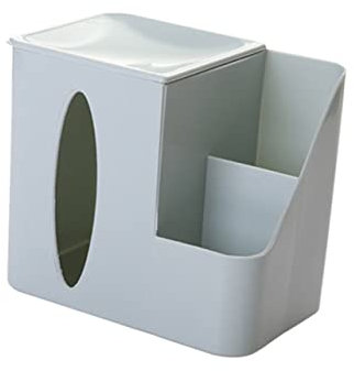COSMEVIVI Einfacher Desktop-Organizer Kunststoff Tissue Box Für Zuhause Und Büro Hellblau Praktischer Aufbewahrungsbehälter Für Taschentücher Und