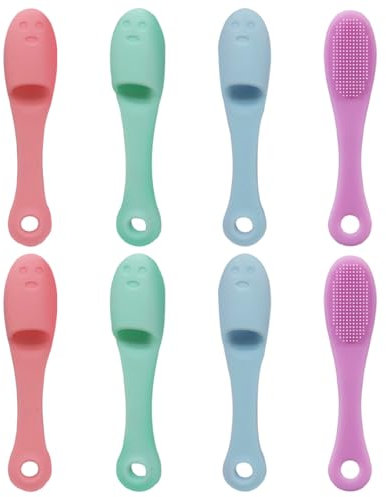 8 Pièces Brosses de Nettoyage,Brosse Nettoyante Visage, Brosses de Nettoyage du Vsage en Silicone