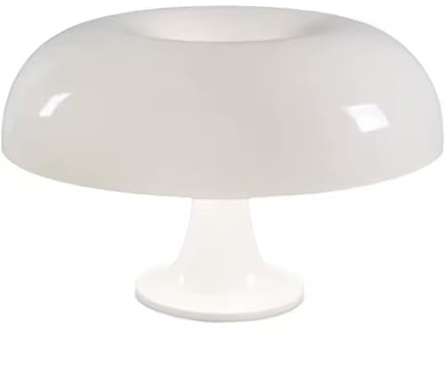 KONTARBOOR Lampe de table LED, blanche, Lampe à poser Vintage, champignon