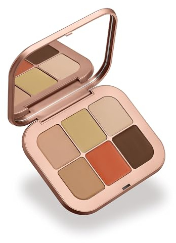 KIKO Milano Golden Oasis All Over Face Palette 02, Palette Pour Le Visage Avec Correcteur, Fond De Teint, Poudre Bronzante Et Blush