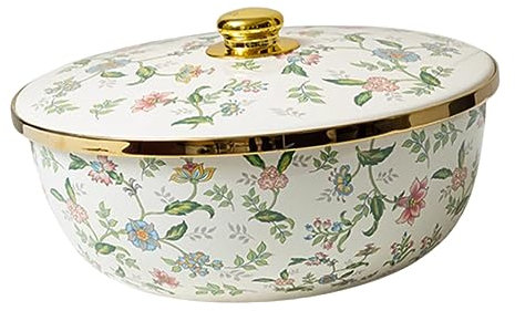 Cabilock tazón de sopa bochas cuenca de alimentos platos para servir fuente de horno bol lavabo de cocina esmaltado lavabo esmaltado recipiente para servir ensalada esmaltado esmalte