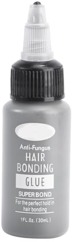 HAPINARY Adhesivo para Pelucas Pegamento para Cabello y Extensiones Resistente al Agua Fórmula Invisible Fijación Fiable para Postizos y Pestañas Tamaño Conveniente Aplicación Versátil