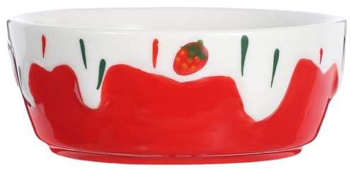 TOYANDONA Ciotola in Ceramica Antisversamento per Criceti e Porcellini d Alimentatore Anti-ribaltamento per Piccoli Animali come Conigli Ricci e Chinchilla Decorativa e Facile da Pulire