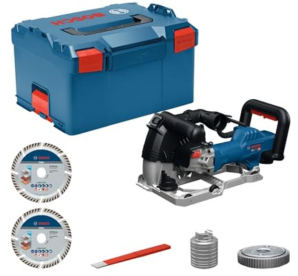 Bosch PRO Rozadora con cable GNF20-40 (incl. 2 discos de diamante, cincel rompedor, tuerca SDS y juego de espaciadores, en L-BOXX 238)
