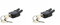 Racktime 17009 Klickfix Schloss 'Secureit' für System Adapter, schwarz (2er Pack)