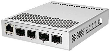 MikroTik Cloud Router Switch (RouterOS L5), Desktop Encl, CRS305-1G-4S+in ((RouterOS L5), Desktop Encl.)