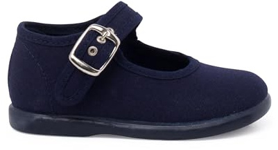Pisamonas Scarpe Ballerine Cinturino Bambina Tela Fibbia Misurare 22 Colore Blu
