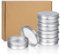 Aluminum Tin Cans, 24pcs 60ml/2oz Metal Round Tins Small Tin Screw Lid Containers Empty Travel Jars for Candles, Salve, Cosmetics