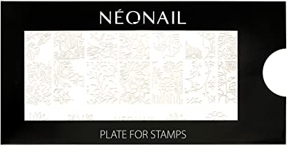 NEONAIL Stamping Plate 08 - Stamping Platte - Schablonen Platte - Nail Art - Nageldesign - Nagel Stempel Schablone - French Nails Schablone - Nagelkunst Stempel