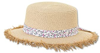 Sterntaler Unisex Kinder Strohhut Fransen Kinderhut, Sand, 53 EU
