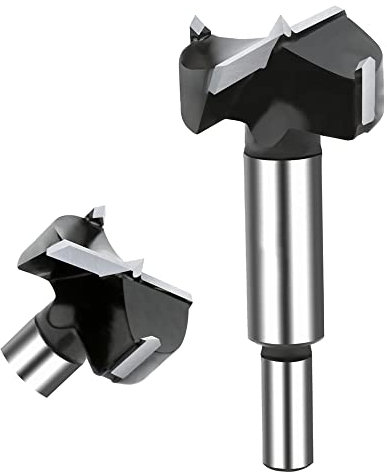 NICAVKIT 40mm Brocas Forstner de carburo para madera, Taladro de madera de carburo, Broca Fresadora Madera Hole Saw, Broca De Alas Planas Para Taladrar En Madera, Plástico, Madera Contrachapada