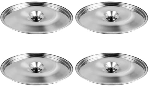 Happyyami 4 Pièces Couvercles En Acier Inoxydable 12 Cm Universels Pour Pots À Épices Huile Et Cuisine Accessoires De Remplacement Robustes Et Pratiques