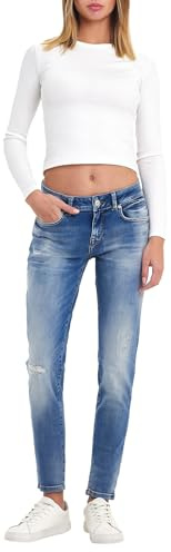 LTB Jeans Julita X - Coupe Skinny pour Femme - Taille Basse et Fermeture éclair - Bleu - en Coton mélangé - Taille W24L32, Talie Wash 55257, 24W x 32L