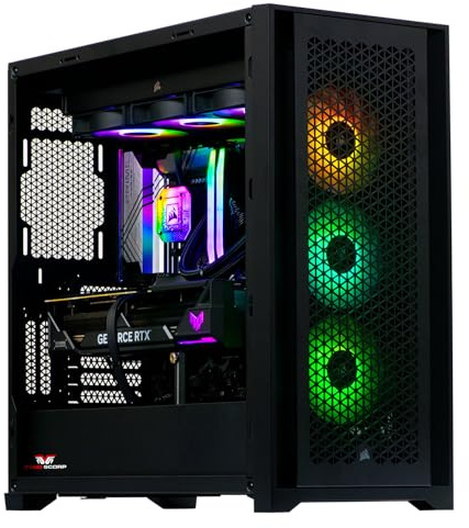 Veno Scorp Gaming PC - AMD Ryzen 7 9800X3D Gen Nvidia Geforce RTX 5080 16GB Graphics Card - 32GB 6000Mhz DDR5 Ram - 1TB Gen 5 NVMe - 1000W Gold Rated PSU - Wi - Fi - Corsair 5000D ARGB Black