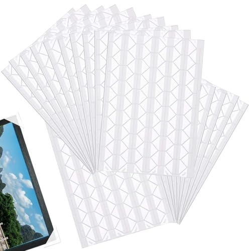 2040 PCS Clear Self-Adhesive Photo Corners – Transparent Scrapbook Stickers for Albums, Journals, DIY Crafts – Acid-Free, Easy Peel and Stick Photo Tabs for Cards, Memory Books, and Keepsakes.
