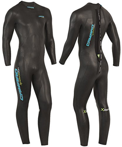 Camaro Herren Speedskin Overall Triathlon Neoprenanzug, Schwarz, Größe L