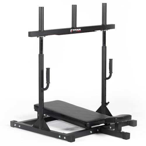Titan Fitness Vertical Leg Press Machine, Leg Strengthening Workout for Home Gym, High Intensity Presses, Adjustable Starting Height, 400 LB Capacity