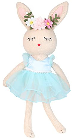 JUSTQUNSEEN Easter Bunny,Easter Bunny teddy Ballerina Doll Soft Toys Bunny Plush Toy for Girls,Soft Toys for Girls Ballerina Doll Teddy,Gift for 5 Years Old Girl peter rabbit toys(Yellow)