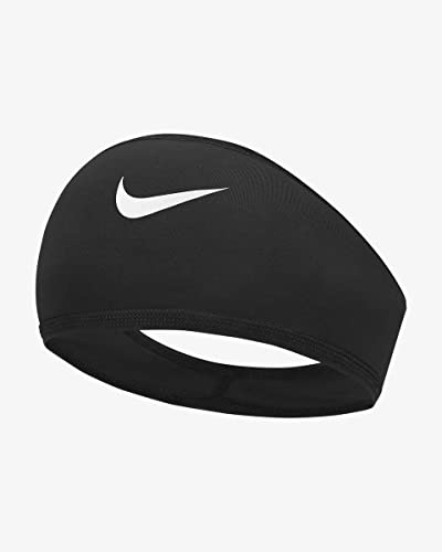 Nike Men's Pro Dri-Fit Skull Wrap 5.0 Headscarf Running Training Fitness Bandana Sweat-Wicking, Black/White, One Size