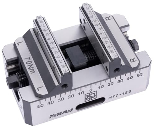 XinDianPAF 5.1 Inch (H77-120) Self Centering Vise,Precision Milling Machine Vise,Three-Four-Five Axis Universal Vise.