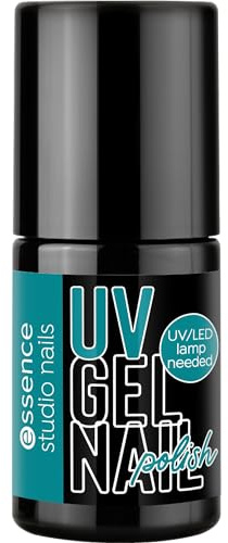 essence studio nails UV GEL NAIL polish, Nr. 110, Blau, langanhaltend, farbintensiv, vegan, ohne Mikroplastikpartikel, ohne Parfüm, ohne Parabene, 1er Pack (5ml)