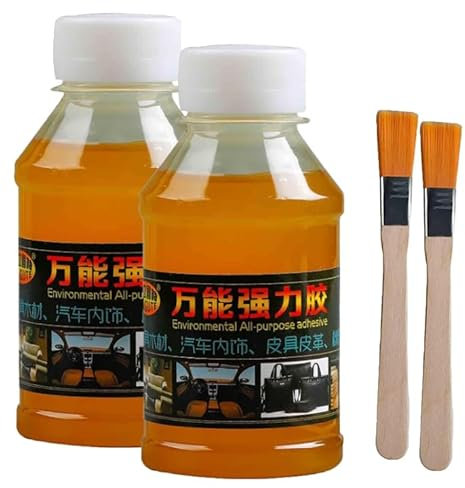 Colla per riparazione del rivestimento del tetto, colla adesiva per tessuti resistenti per tessuti da tappezzeria, colla adesiva per riparazioni rapide per rivestimento del tetto dell'auto (2pcs)