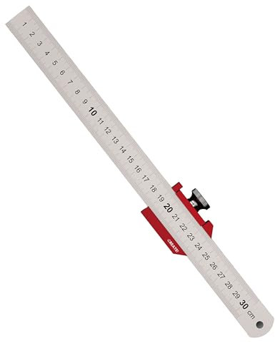CREATE! Premium Streichmaß 300 mm | Linealanschlag | Streichmaß