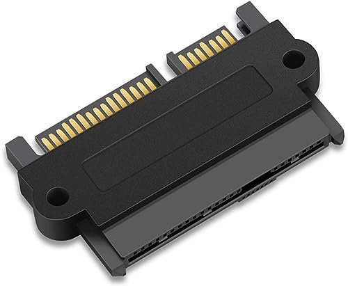AYMBH Adaptador RAID SAS de 22 pines a 7 pines + unidad de disco duro SATA de 15 pines (HDD/SSD) con puerto de alimentación de 15 pines - Adaptador compatible con SFF-8482 a SATA para una mayor