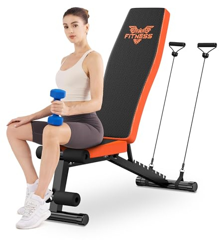 Botifly Banc de musculation réglable pliable avec dossier réglable sur 8 positions Banc de fitness Banc incliné pour un entraînement complet du corps Capacité de poids de 660 lbs