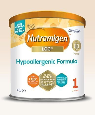 Nutramigen 1 with LGG Hypoallergenic Formula, Stage 1, 400g, Powder, for Cow's Milk Allergy (Pack of 6)