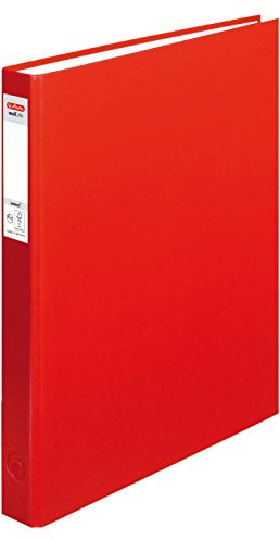 Herlitz Ringbok maX.file pRotect A4, 1 st, 2-rings-kombimekanik, 25 mm fyllningshöjd, röd