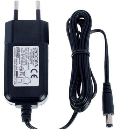 ZOOM AD-16 EU Netzteil für Gitarren- und Bass-Effektgeräte, Drumcomputer und Rhythmusmaschinen – 9V DC Mitte negativ, vielseitig kompatibel