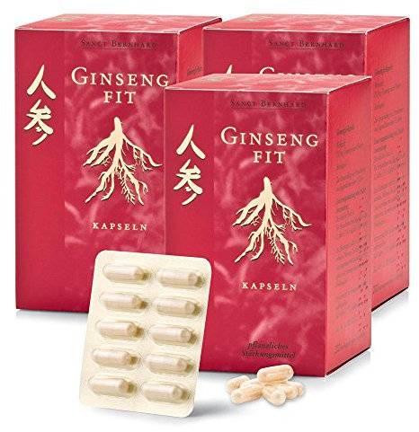 Sanct Bernhard Ginseng-Fit Kapseln mit Ginsengwurzelpulver 600 Kapseln