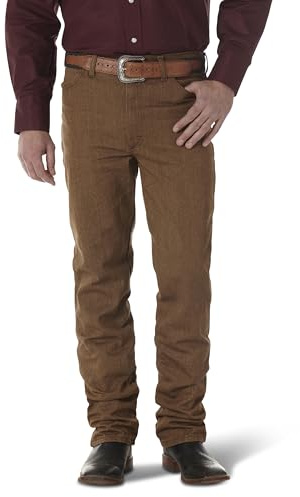 Wrangler herr slim fit cowboy cut jeans, Svart whisky, 32W / 36L