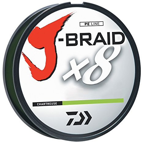 Daiwa J-BRAIDX8, Filler Spool, Chartreuse, Mono Dia, 20lb