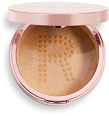Makeup Revolution Nascondi e fissa la polvere fissante Deep Honey