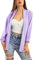 Toocool Blazer Damen Jacke Elegant Casual Basic Einreihig Frühling VI-80021, Lila, One size
