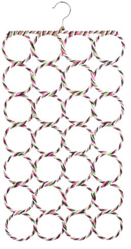 lmoikesz Support de Cintre pour Foulard à 28 Trous, pour Un Rangement Propre et Bien rangé des Foulards, Support de Cintre pour Foulard à 28 12 Trous, Organisateur en métal, Aléatoire 28 Trous