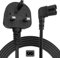 AJTECH® 2-Pack 3M Long TV Power Cable - Certified Right Angle Figure 8 Power Lead - 2 Pin IEC C7 UK Plug Pure Copper Cord - Compatible with Samsung LG TCL Hisense Fire Sony PS5 AC Mains Cable 3 Meter