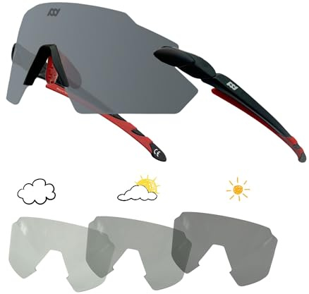 Eaglens.54 Sport-Sonnenbrille, Radfahren, polarisiert und selbsttönend, für Fahrrad, MTB, Angeln, UV400, ultraleicht, unisex, für Golf