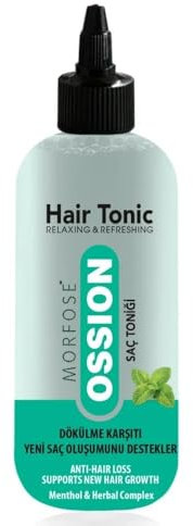 Morfose Ossion Hair Tonic, 300 ml, mentolo e complesso di erbe aromatiche, rilassante, rinfrescante, anti-perdita dei capelli, uso unisex