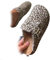 Pantoletten Aus Canvas Mit Leopardenmuster Für Damen, Stylische Slipper-Clogs, Clogs Für Damen, Pantoletten Mit Fußgewölbeunterstützung Und Bequemem Korkfußbett (Leopard,UK6-EU40)