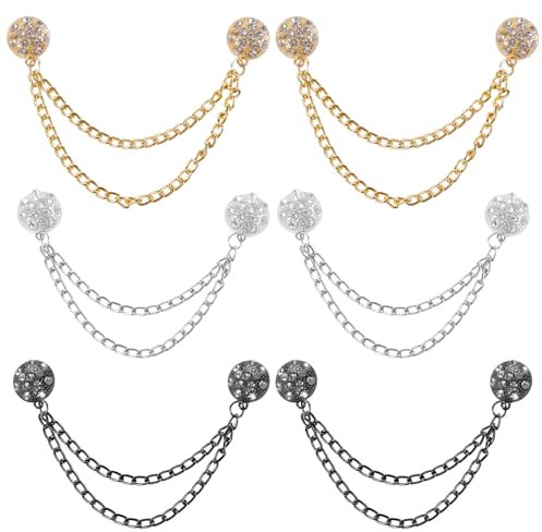 6uds Pinzas para Ropa Magnéticas, Imanes para Ropa Pines Magneticos Ropa Multi-Function Magnetic Clothing Clips para Bufandas Hijab Pantalones Mangas de Camisas (Esférico)