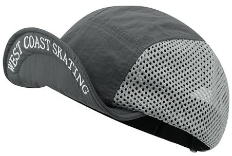 CLAPE Casquette Baseball Homme Femme Respirante en Mesh Visière Courte été Réglable Léger pour Le Jogging Sport Randonnée Gris Grey BSSD2506