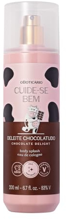 O Boticário Cuide-se Bem Bruma Corporal Chocolate Delight I Perfume para Mujer Body Spray Vaporizador Perfumado de Fragrancia Corporal Vegan, 200ml